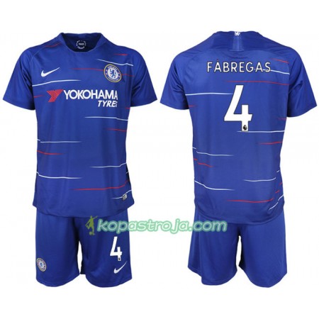 Billiga Fotbollströjor Chelsea FABREGAS 4 Barn Hemma tröja 2018/19 Kortärmad